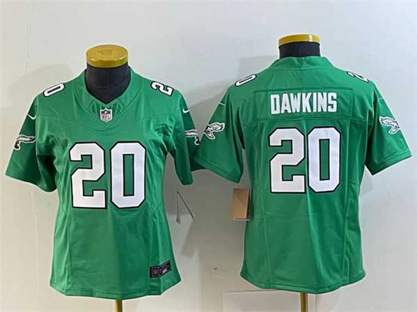 Women's Philadelphia Eagles #20 Brian Dawkins Green 2023 F.U.S.E. Football Stitched Jersey(Run Small),We sell and wholesale Women's Philadelphia Eagles #20 Brian Dawkins Green 2023 F.U.S.E. Football Stitched Jersey(Run Small) on line form chian!